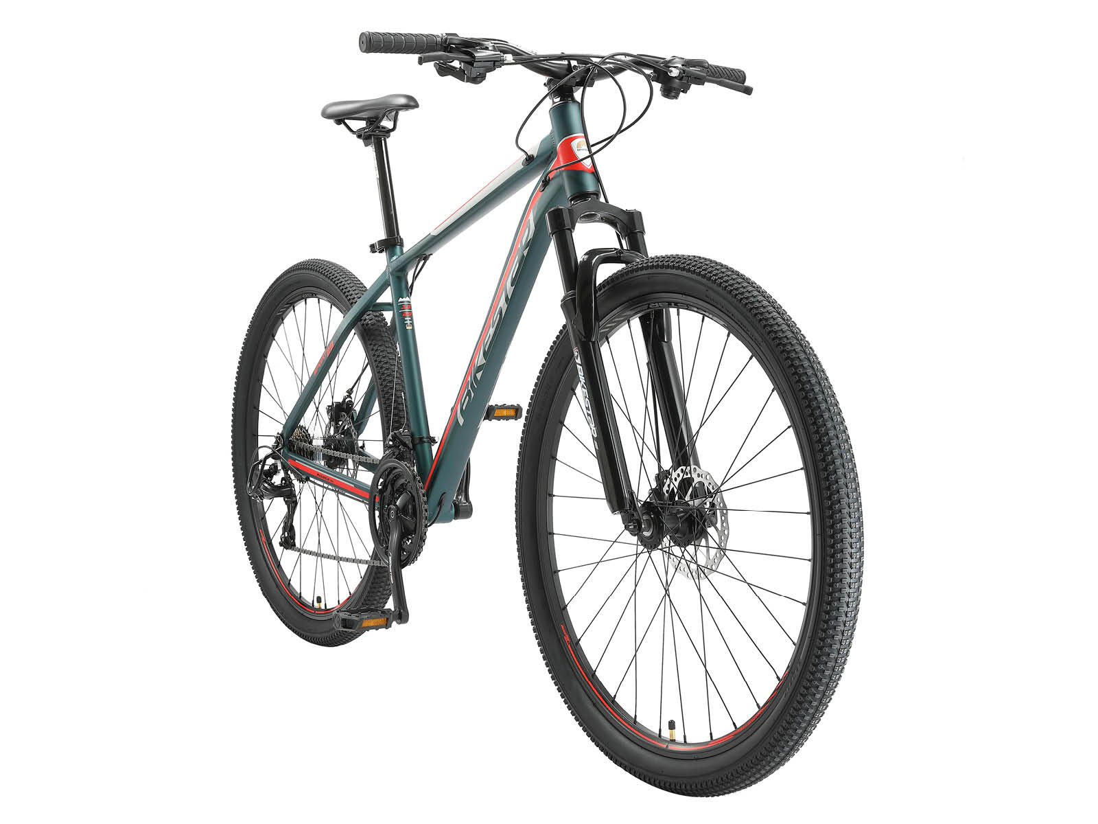 Bikestar Hardtail MTB Alu Sport Large 29 Inch 21 Speed petrol/rood - Afbeelding 2