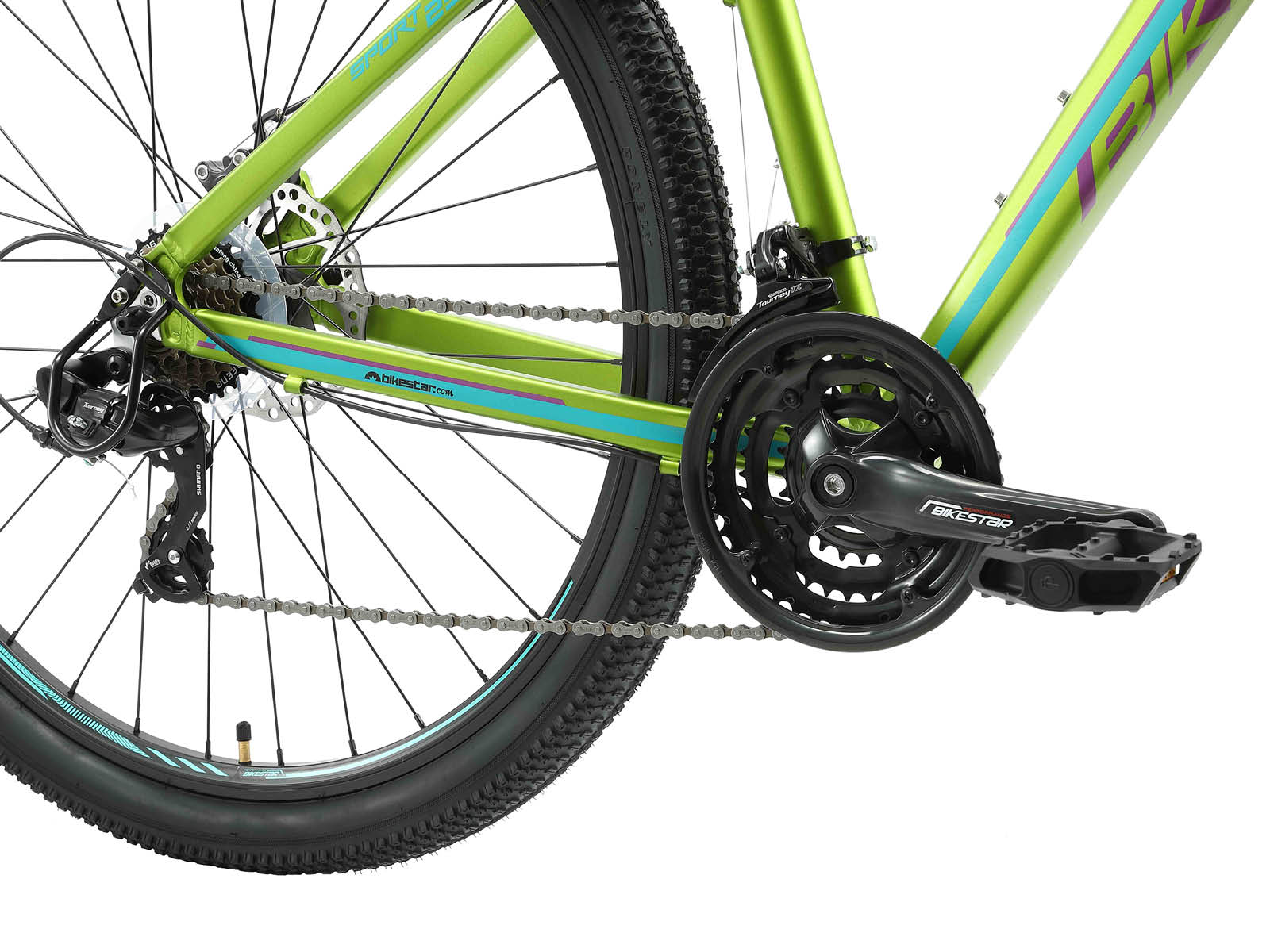 Bikestar Hardtail MTB Alu Sport Medium 29 Inch 21 Speed Groen - Afbeelding 5