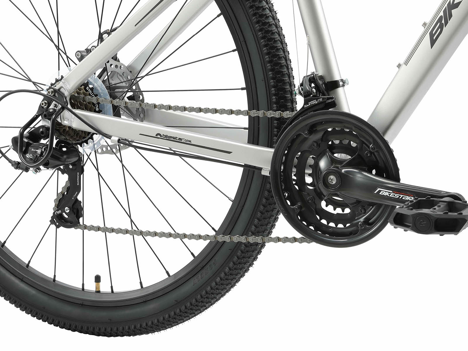 Bikestar Hardtail MTB Alu Sport Medium 29 Inch 21 Speed Zilver - Afbeelding 5