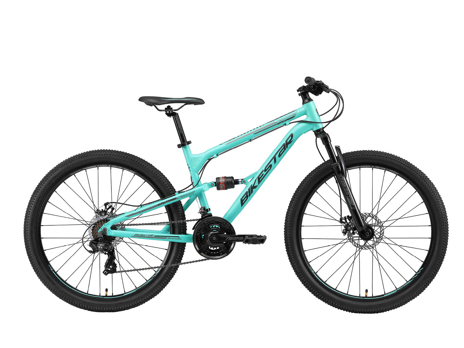 bikestar 27 inch MTB mintgroen