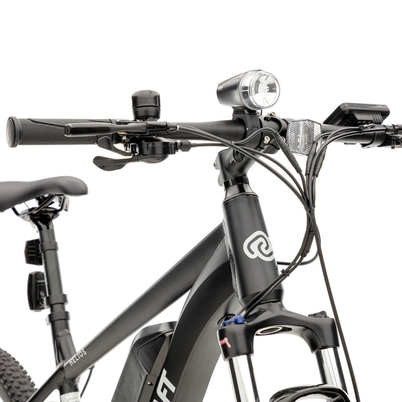 Elektrische mountainbike, Helios, 27.5 inch, 8 sp, zwart - Afbeelding 4