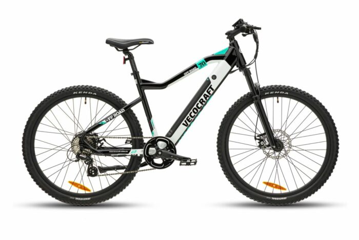 Elektrische mountainbike, Offroad, 27.5 inch, 8 sp, wit