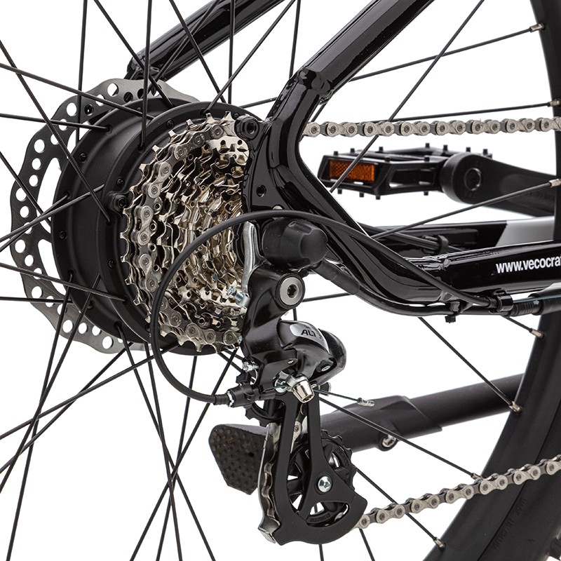 Elektrische mountainbike, Offroad, 27.5 inch, 8 sp, wit - Afbeelding 4