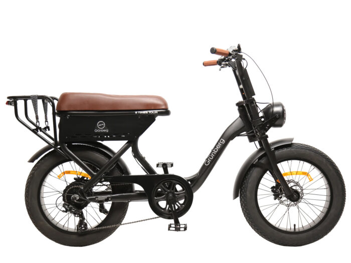 Grünberg E-Times Tour dames zwart fat ebike