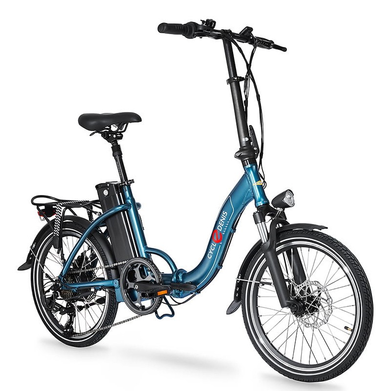 Elektrische vouwfiets, Fold 20 Disc, 7sp, blauw - Afbeelding 2
