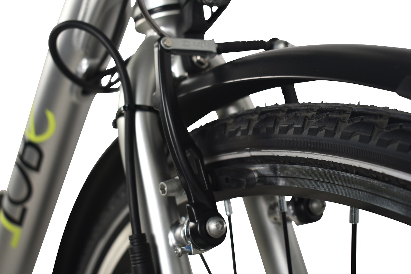 Elektrische damesfiets, Silverline, 50 cm, 7 sp, 10Ah, zilver - Afbeelding 9