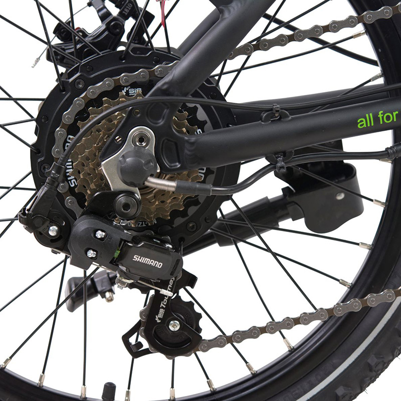 Llobe elektrische vouwfiets City III 7 speed 10.4Ah zwart - Afbeelding 6