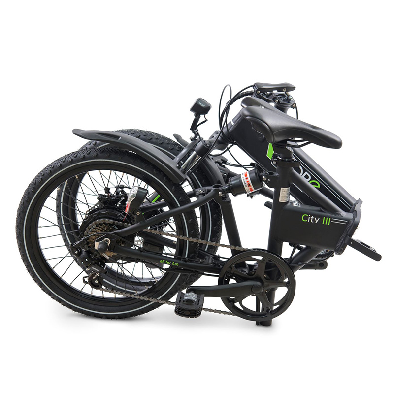 Llobe elektrische vouwfiets City III 7 speed 10.4Ah zwart - Afbeelding 4