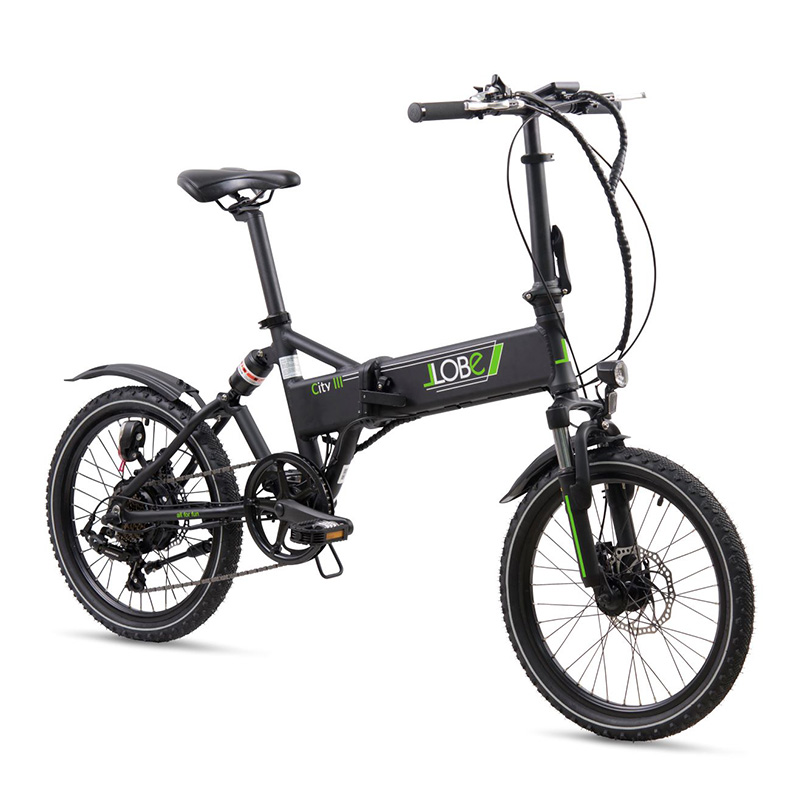 Llobe elektrische vouwfiets City III 7 speed 10.4Ah zwart - Afbeelding 3