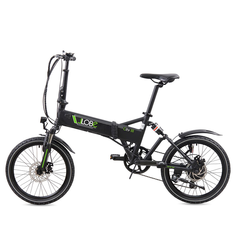 Llobe elektrische vouwfiets City III 7 speed 10.4Ah zwart - Afbeelding 2