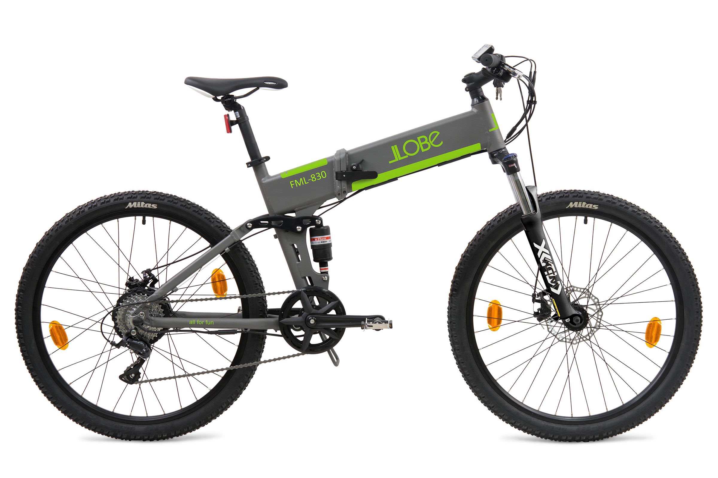 Llobe E-MTB fully FML 830 vouwbaar 9 sp 10.4Ah grijs - Afbeelding 2