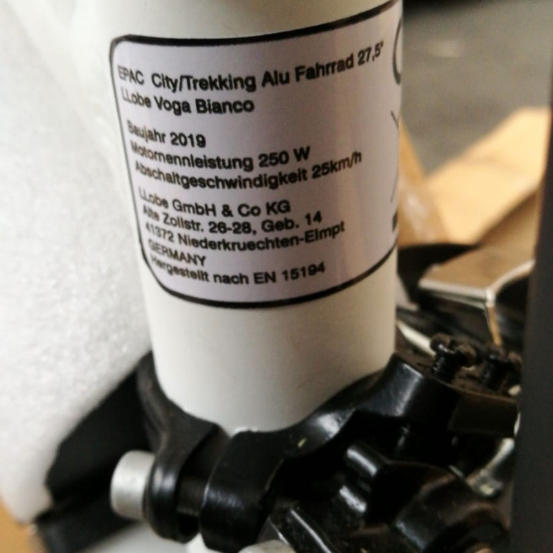 Llobe trekking e-bike Voga Bianco 49 cm 48V 10.4Ah 21 sp wit - Afbeelding 11