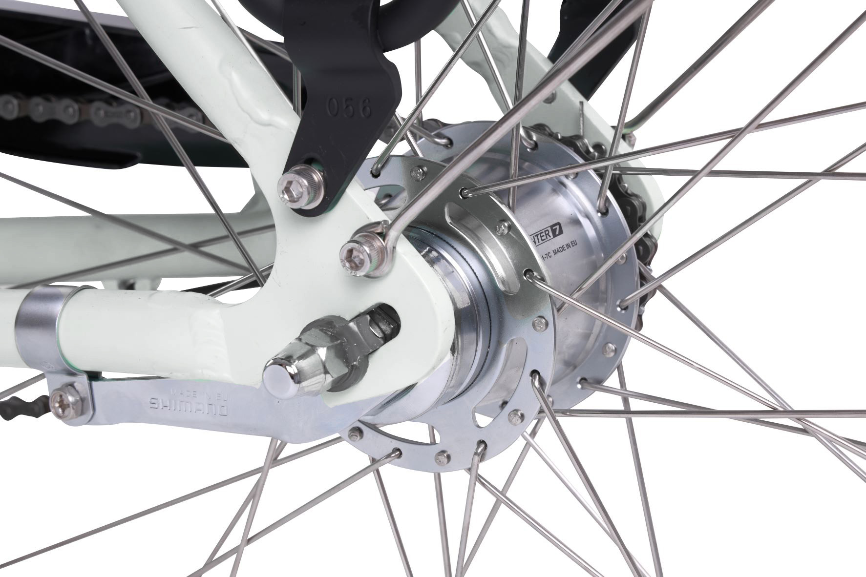 Llobe ebike Metropolitan Joy 2.0 50cm Nexus 7 naaf 13Ah wit - Afbeelding 4