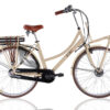 elelktrsiche damesfiets transport Rosendaal beige