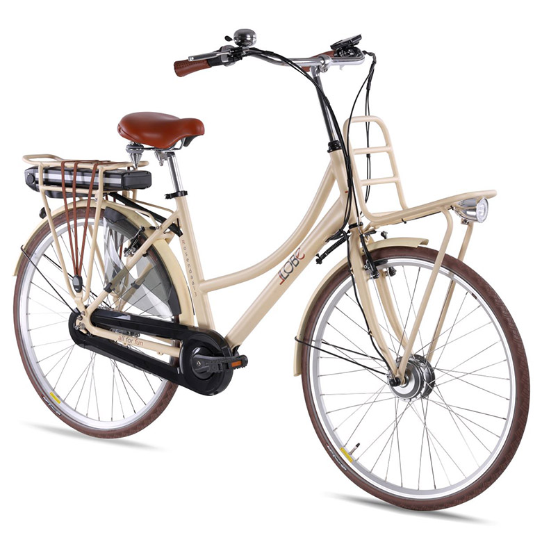 Elektrische damesfiets, transport, Rosendaal 3, 50 cm, Nxs 7, 13Ah, beige - Afbeelding 2