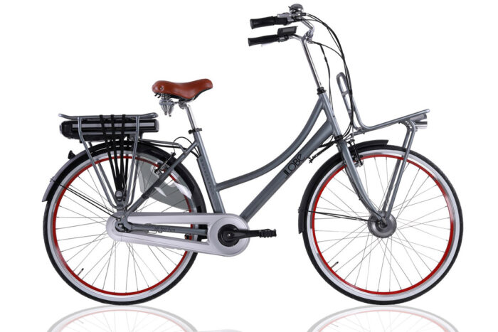 elektrische damesfiets transport Rosendaal 3 grijs