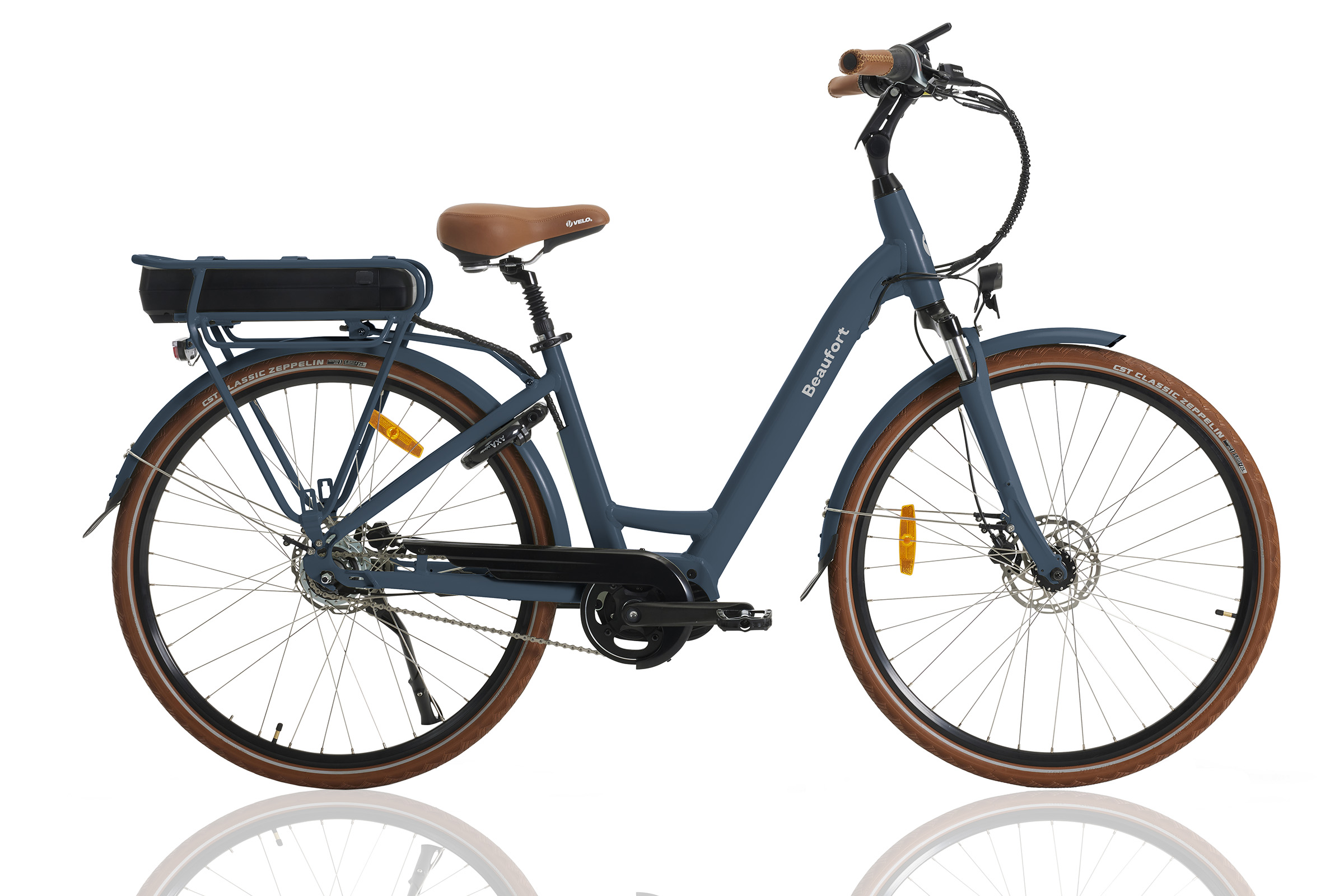 Beaufort Bo elektrische damesfiets middenmotor grijs