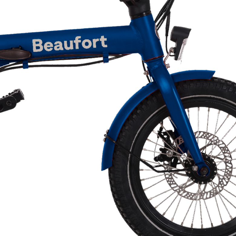 Elektrische vouwfiets Bobbie, 33 cm, 16 inch, 6 sp, blauw - Afbeelding 4