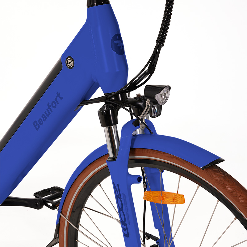 Elektrische damesfiets, Britt, 49 cm, achterwielmotor, 7 sp, blauw - Afbeelding 9
