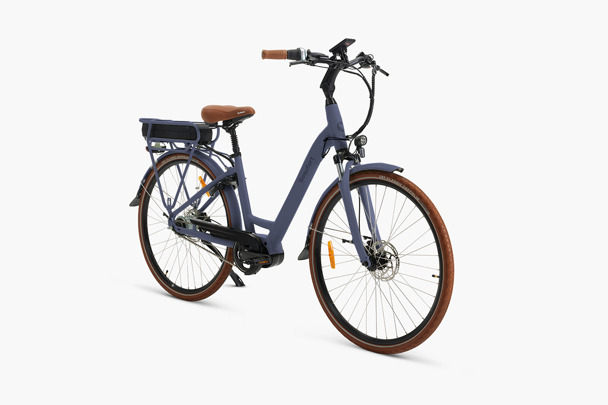 Elektrische damesfiets, Bo, 49 cm, middenmotor, 8 sp, grijs - Afbeelding 2