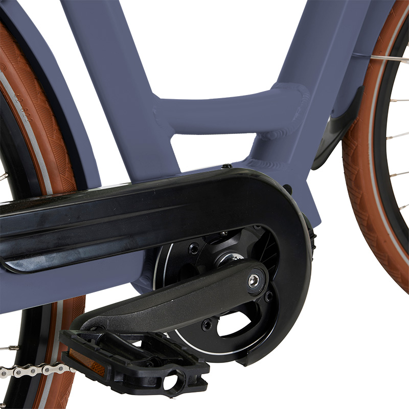 Elektrische damesfiets, Bo, 49 cm, middenmotor, 8 sp, grijs - Afbeelding 3