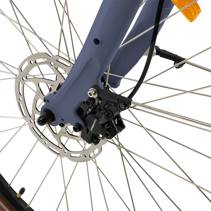 Elektrische herenfiets, Bo, 49 cm, middenmotor, 8 sp, grijs - Afbeelding 5