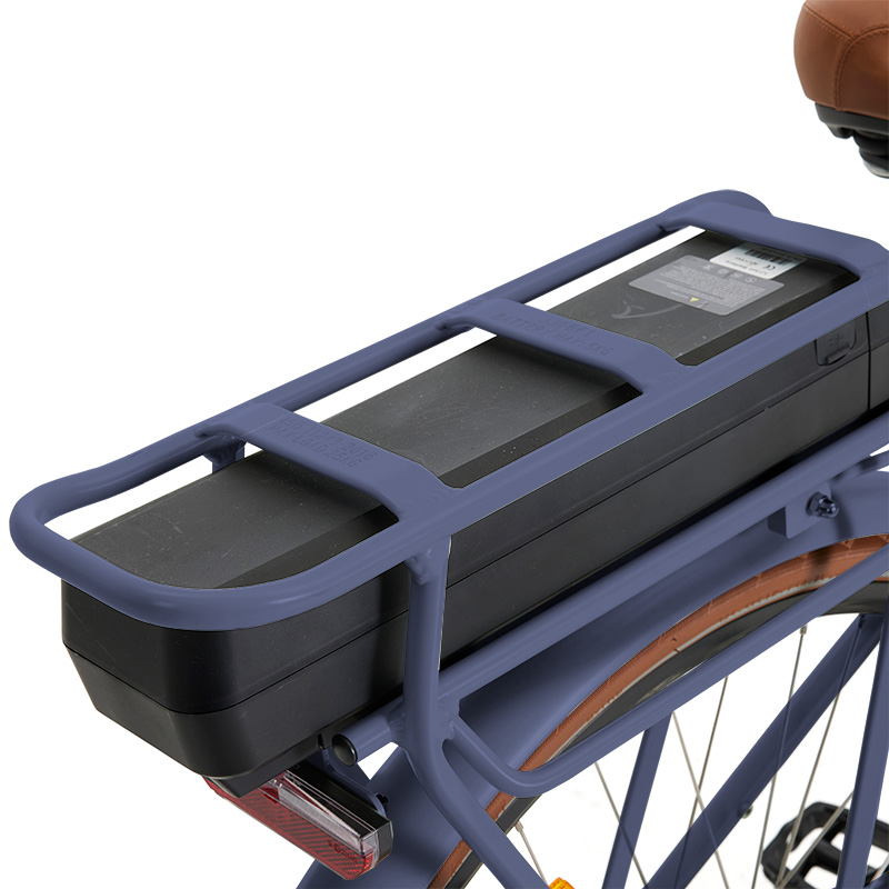 Elektrische herenfiets, Bo, 49 cm, middenmotor, 8 sp, grijs - Afbeelding 3