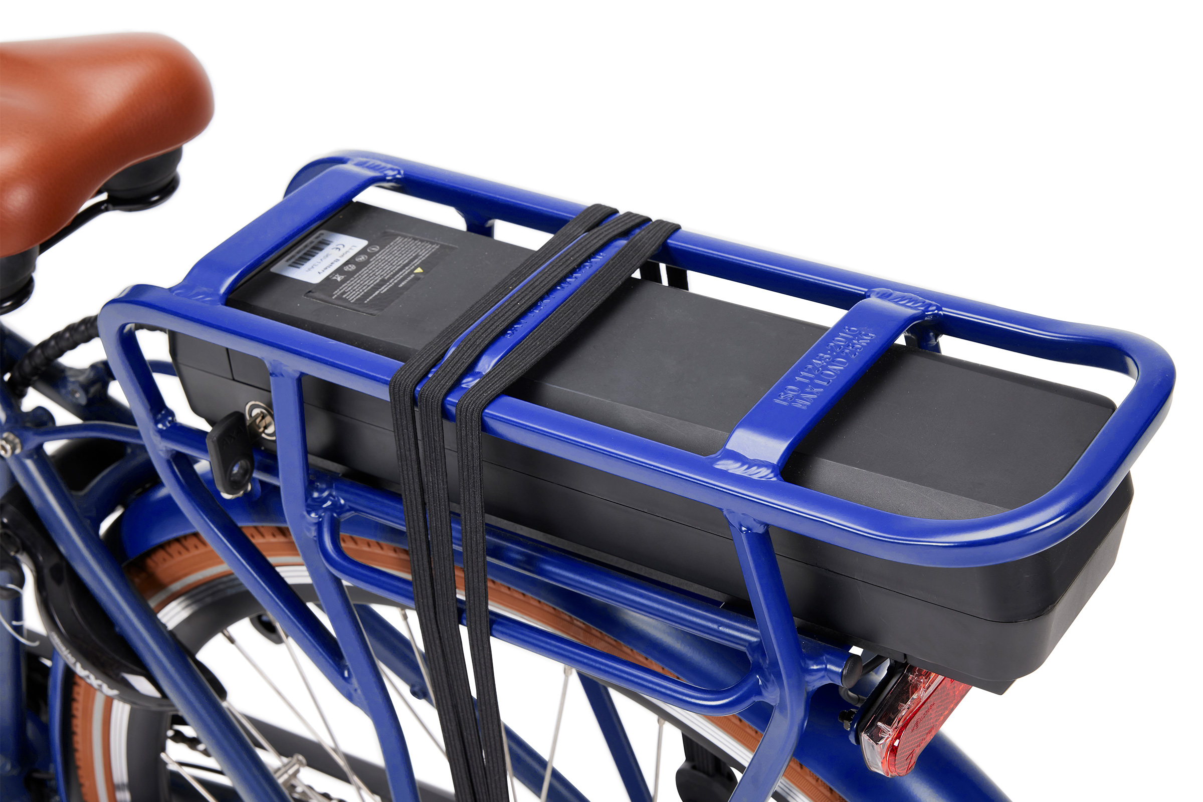 Elektrische damesfiets, Bea, 44 cm, middenmotor, 7sp, blauw - Afbeelding 3