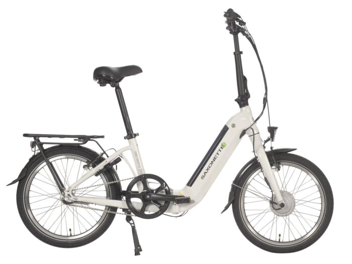 Saxonette Compact Comfort Plus vouwfiets ebike wit
