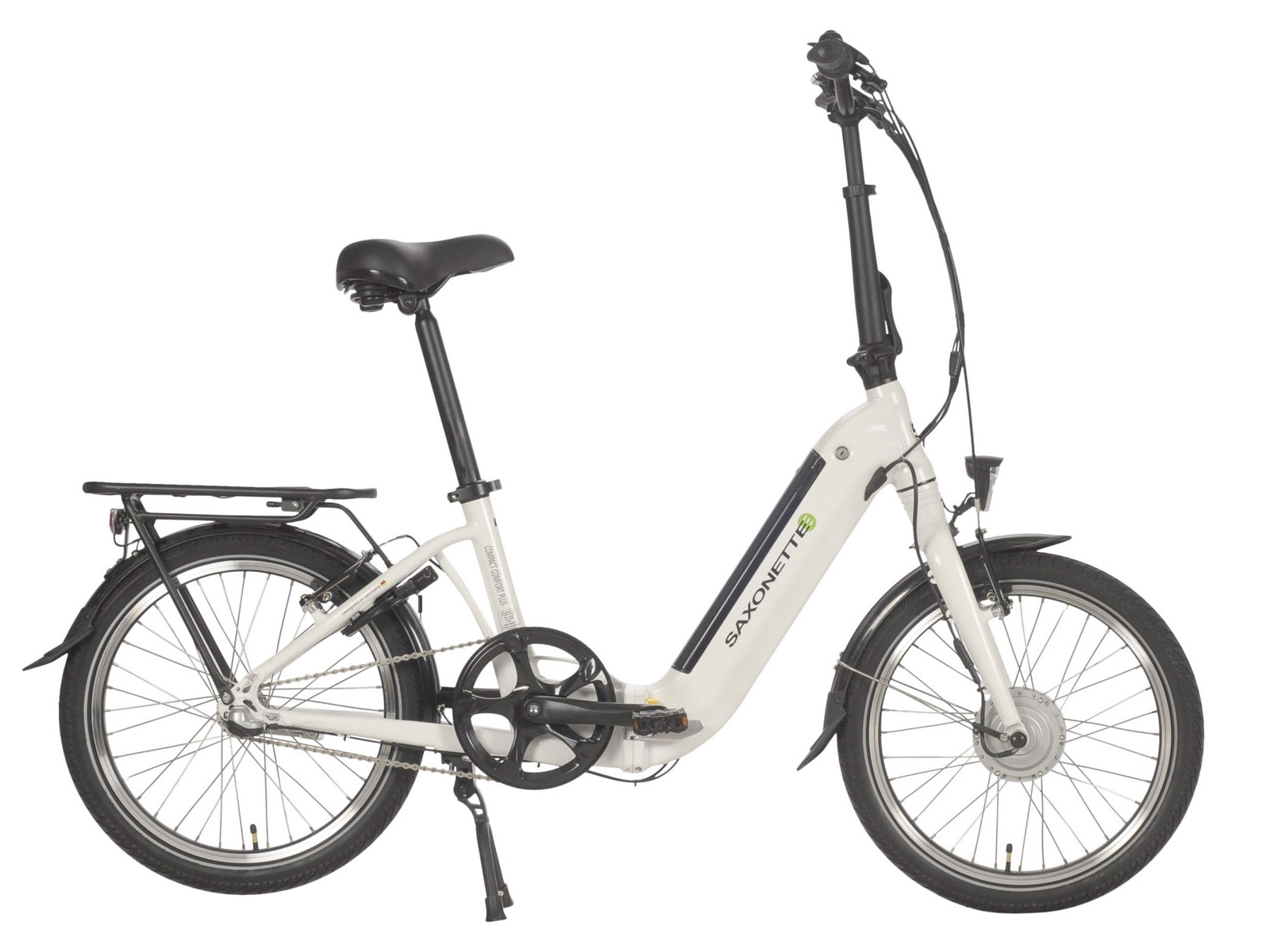 Saxonette Compact Comfort Plus vouwfiets ebike wit