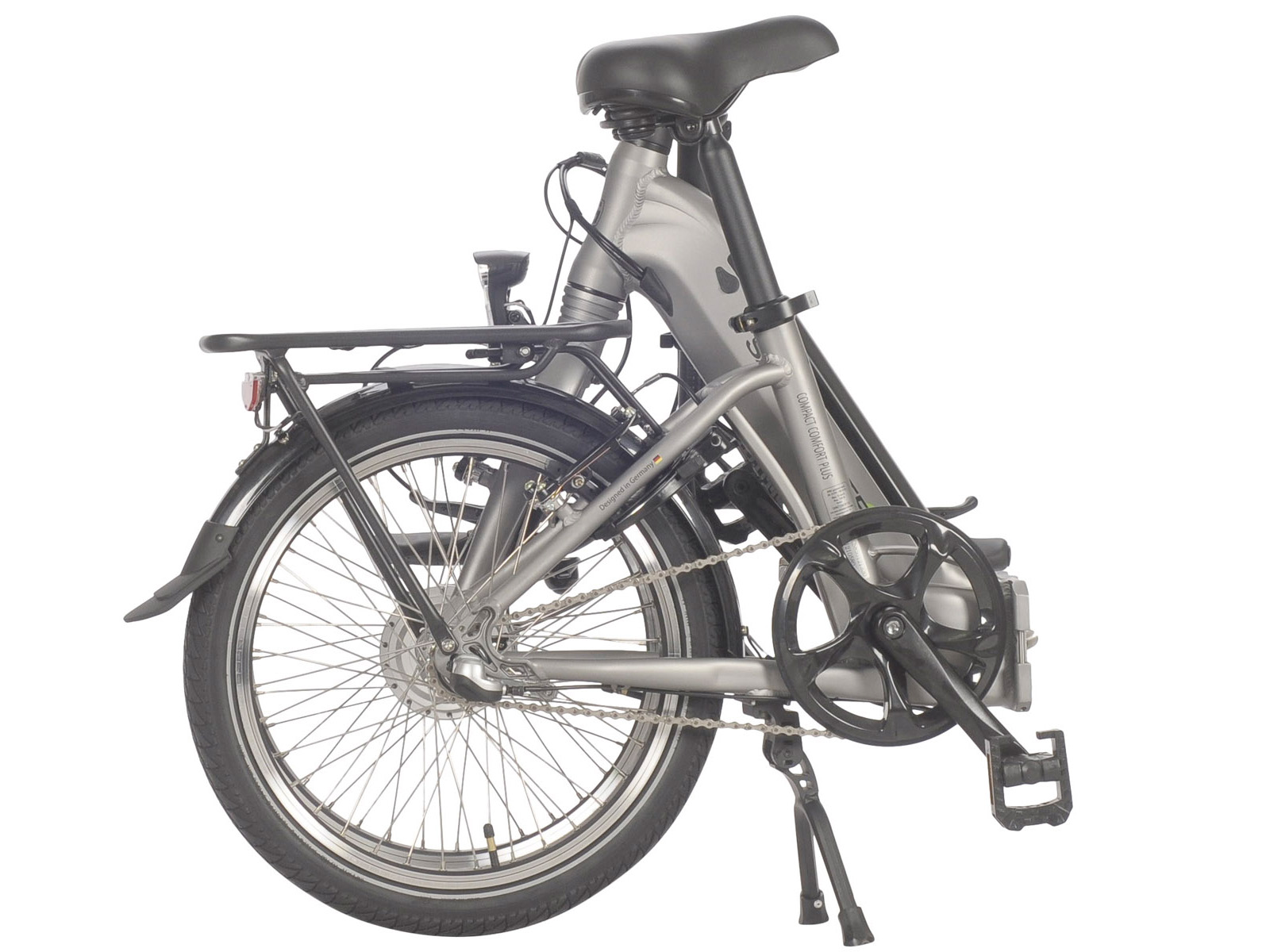 Elektrische vouwfiets, Compact Comfort Plus, Nexus 3, wit - Afbeelding 3