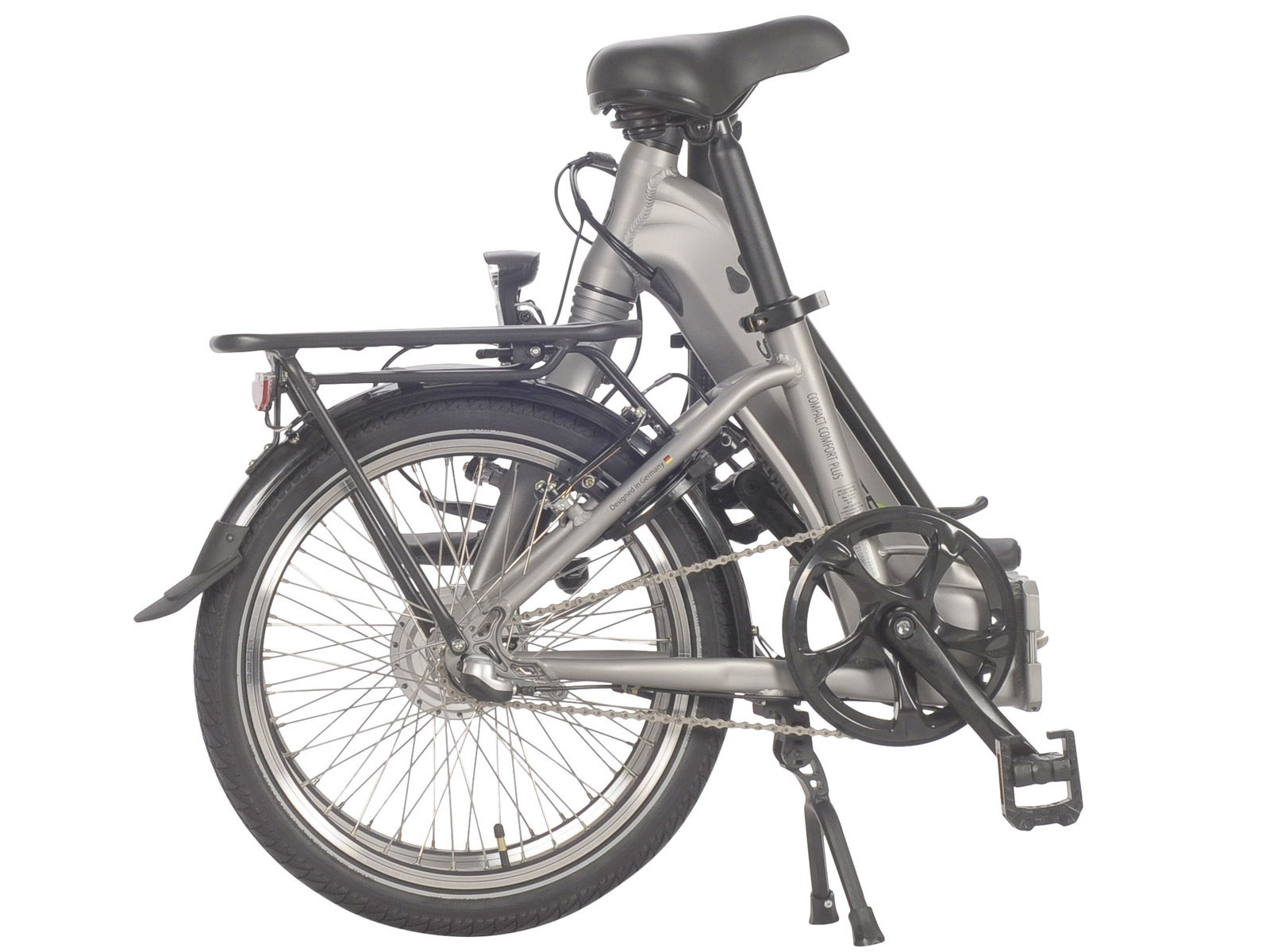Elektrische vouwfiets, Compact Comfort Plus, Nexus 3, zilver - Afbeelding 3