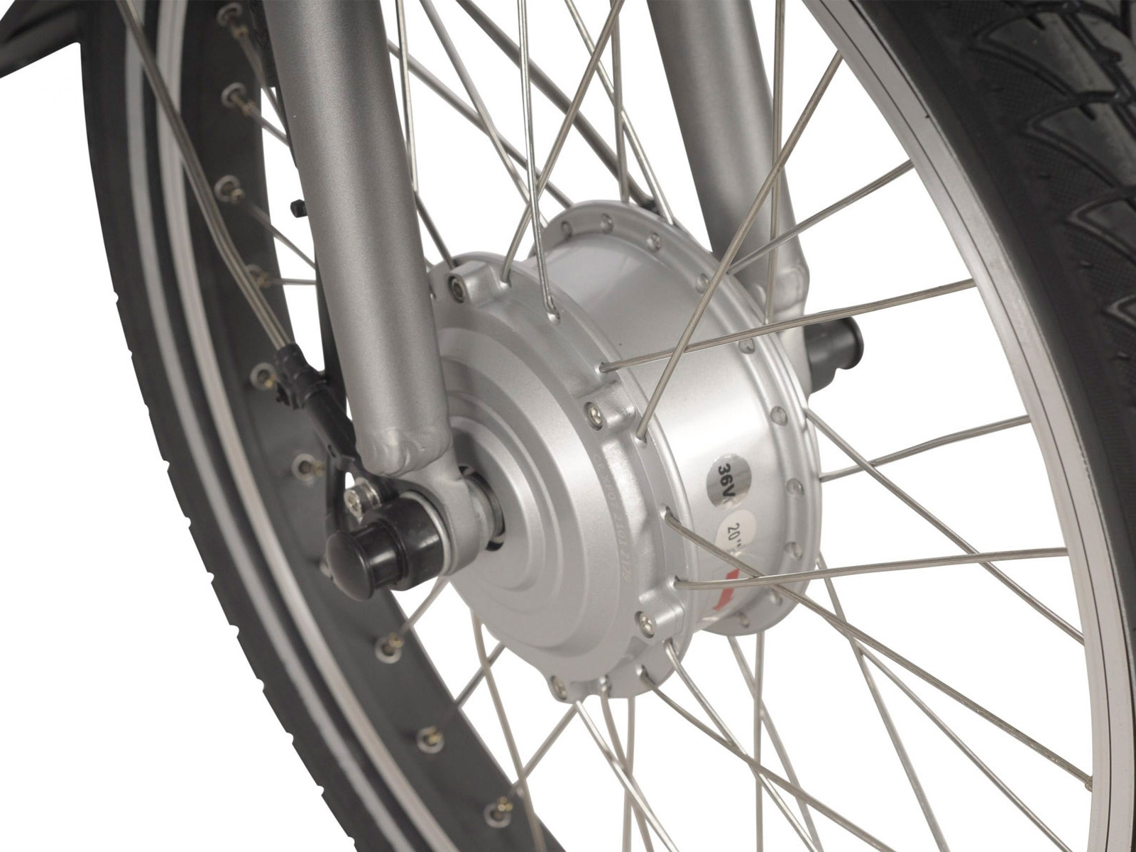 Elektrische vouwfiets, Compact Comfort Plus, Nexus 3, zilver - Afbeelding 4