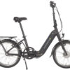 Saxonette Compact Comfort Plus vouwfiets ebike zwart