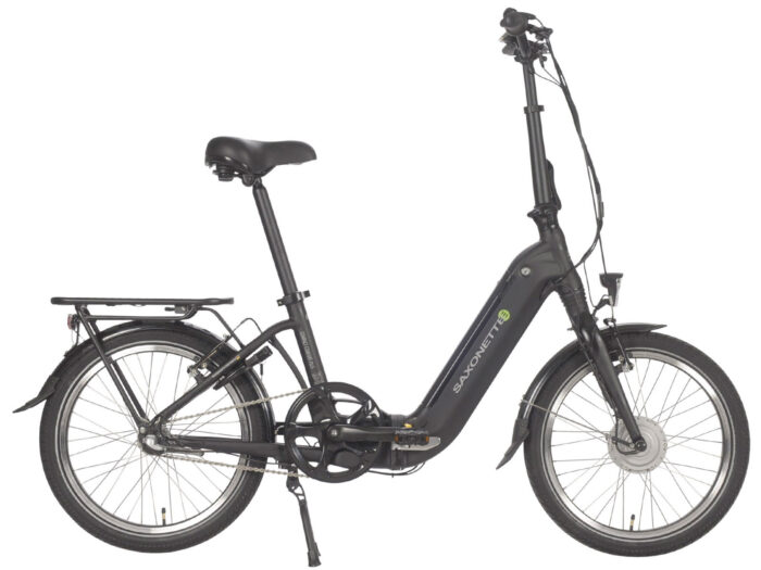 Saxonette Compact Comfort Plus vouwfiets ebike zwart