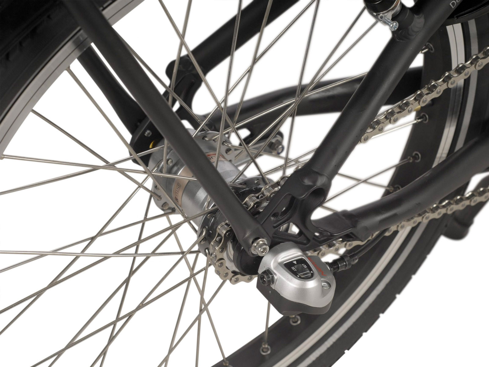 Elektrische vouwfiets, Compact Comfort Plus, Nexus 3, zwart - Afbeelding 5