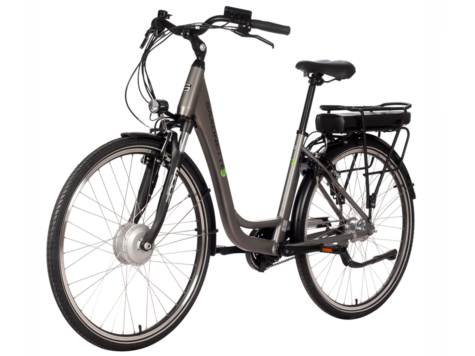 Elektrische damesfiets City Plus, 50cm, Nexus7, zilver - Afbeelding 3