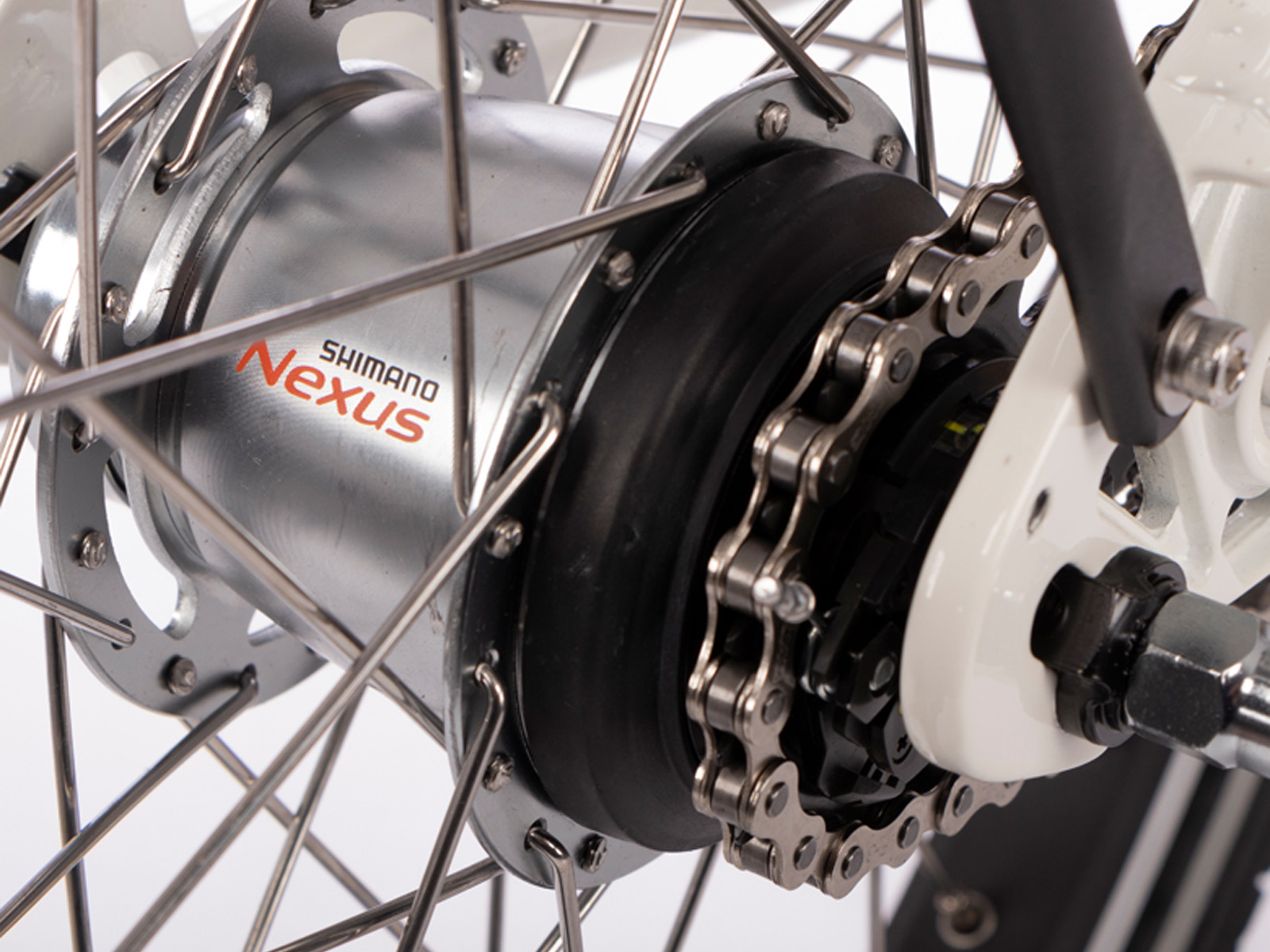 Vouw e-bike, Compact Premium Plus, midmotor, Nexus7, wit - Afbeelding 6