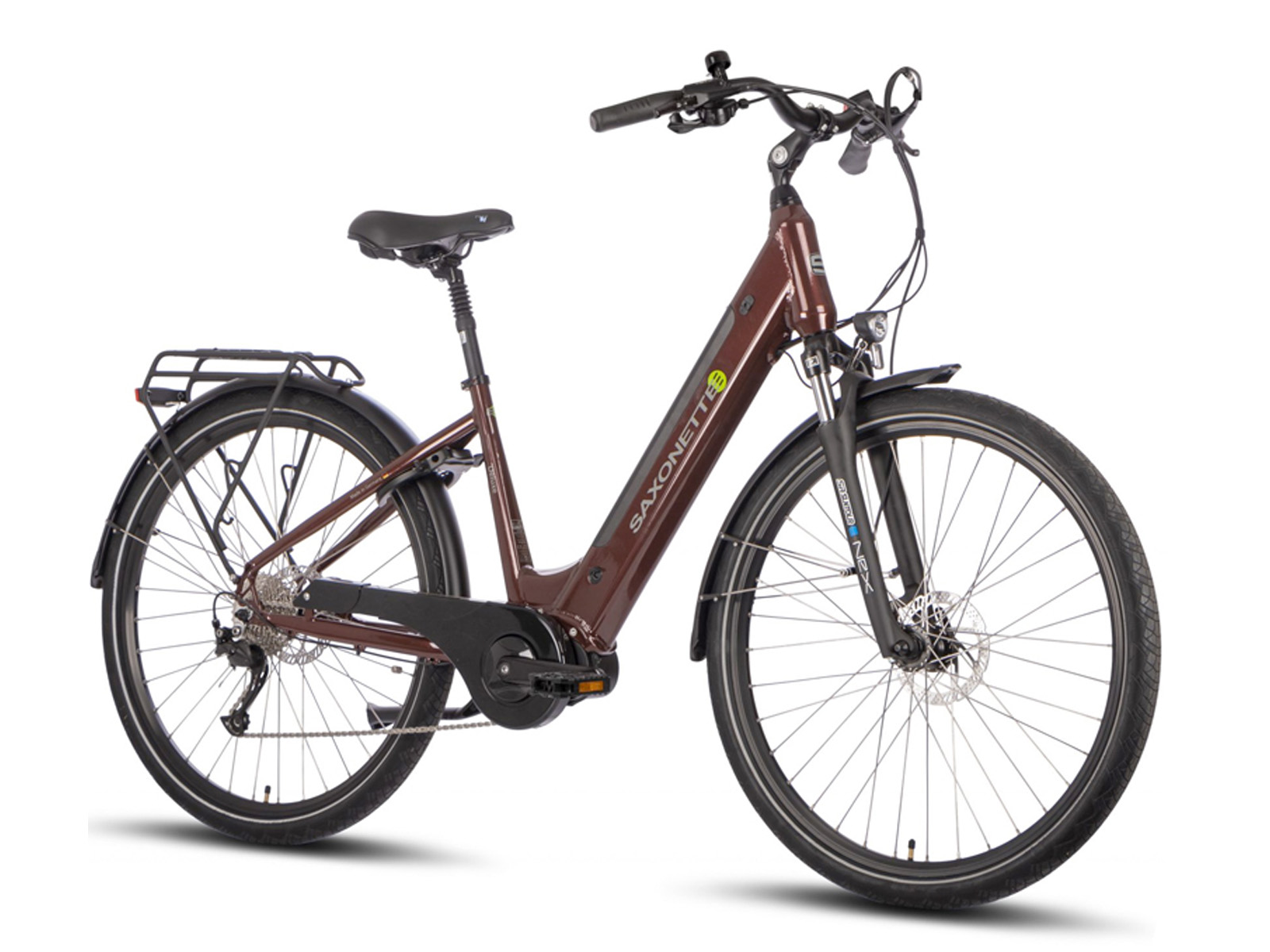 Elektrische damesfiets Deluxe Sport 50cm 9sp rood - Afbeelding 2