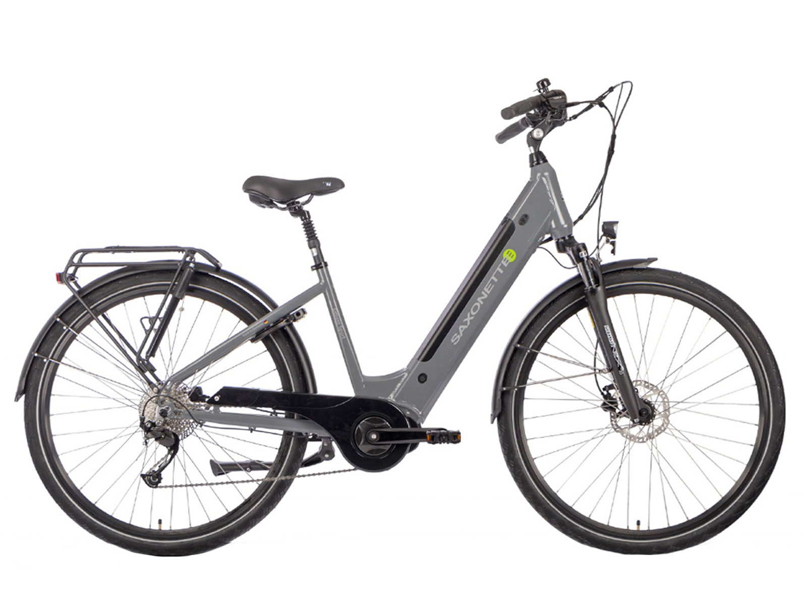 Saxonette deluxe sport miiddenmotor grijs