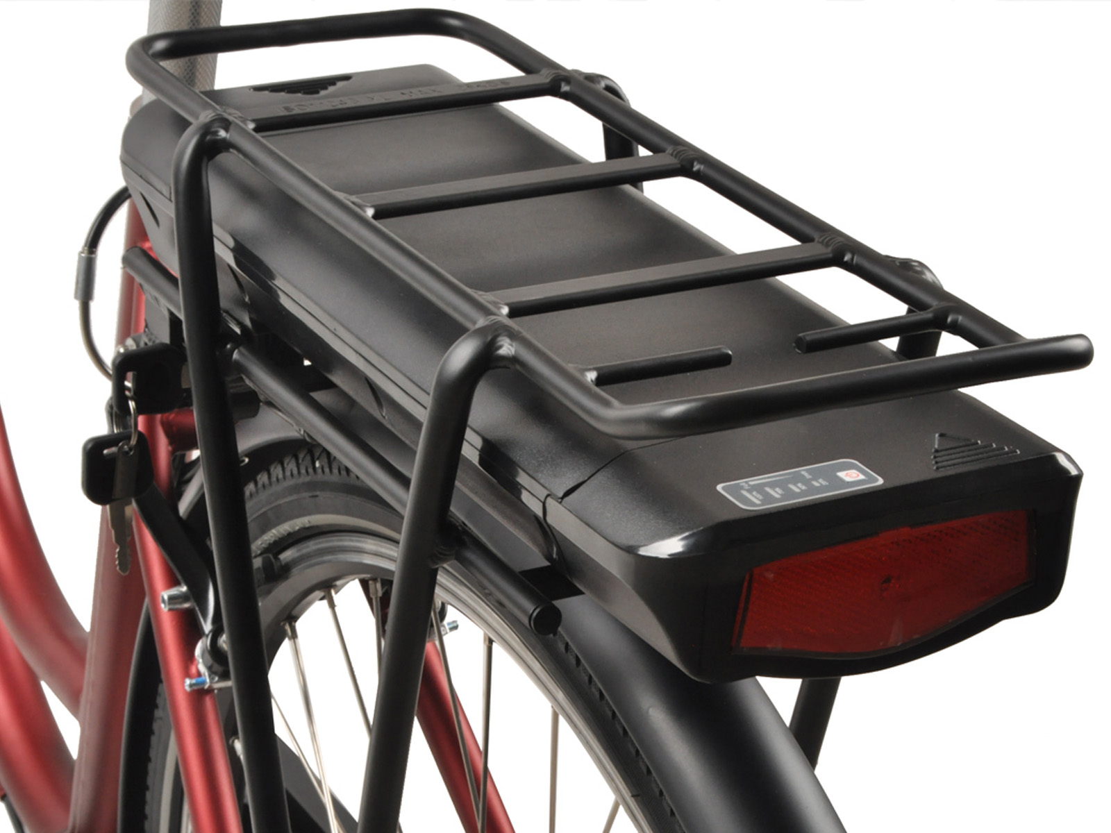 Elektrische damesfiets Fashion Plus 2.0 45cm Nexus 7 robijnrood - Afbeelding 4