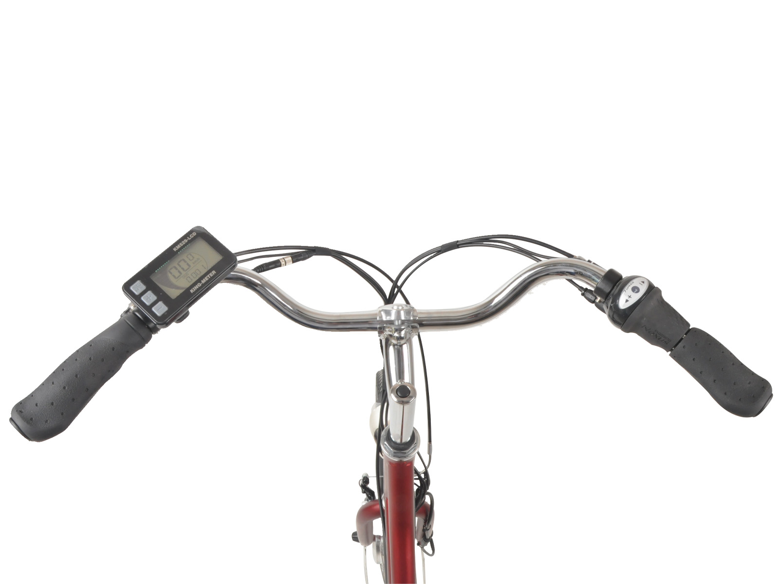 Elektrische damesfiets Fashion Plus 2.0 45cm Nexus 7 robijnrood - Afbeelding 2