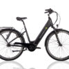 elektrische damesfiets middenmotor 7 versnellingen optimum plus zwart