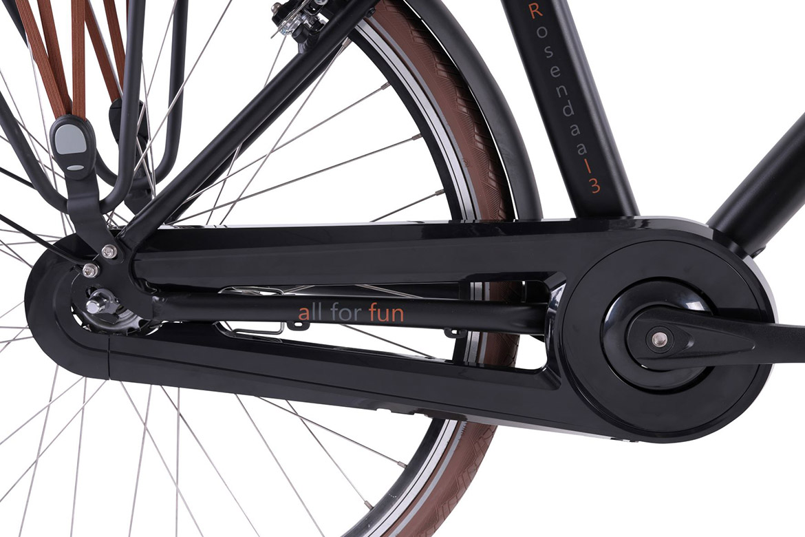 Elektrische damesfiets, transport, Rosendaal 3, 50 cm, Nxs 7, 15.6 Ah zwart - Afbeelding 7