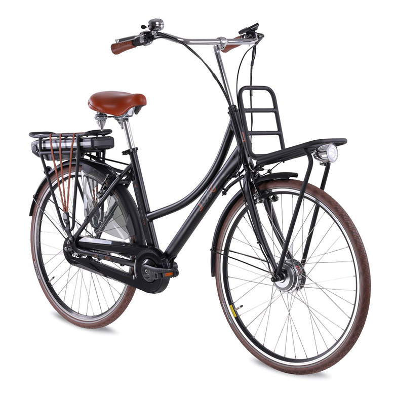 Elektrische damesfiets, transport, Rosendaal 3, 50 cm, Nxs 7, 15.6 Ah zwart - Afbeelding 2