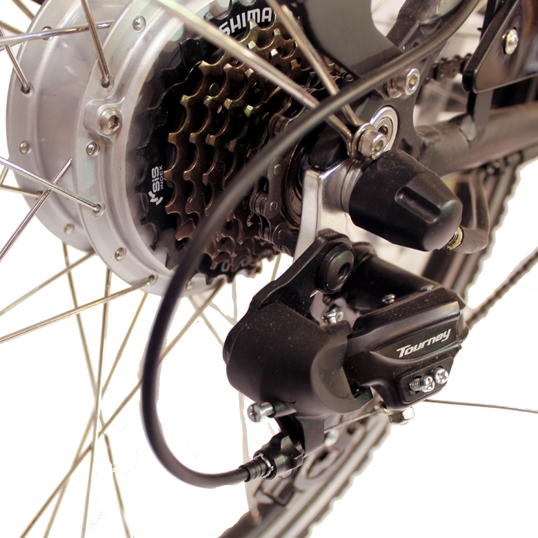 Elektrische herenfiets Touring Sport, 48 cm, 7sp, matzwart - Afbeelding 3