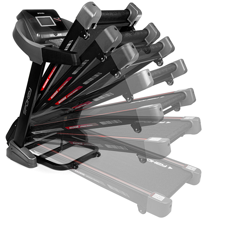 Elektrische loopband Spokey Magnus, 20 km/uur, instelbare helling, speaker, inklapbaar - Afbeelding 4