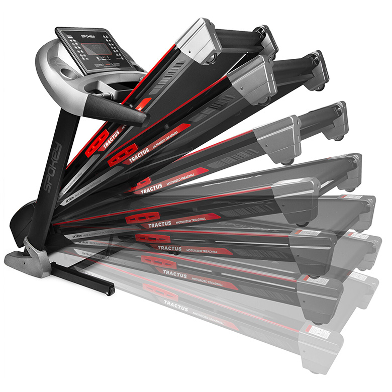 Elektrische loopband Spokey Tractus, 22 km/uur, instelbare helling, speaker, inklapbaar - Afbeelding 5