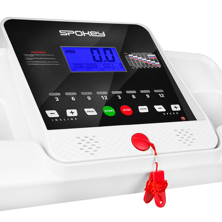 Elektrische loopband Spokey Trance, 16 km/uur, 15 graden helling, speakers, inklapbaar - Afbeelding 4