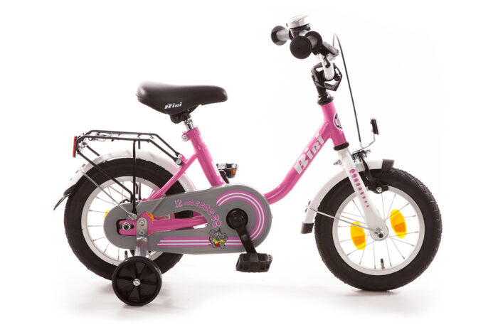 Bibi 12 inch kinderfietsje roze